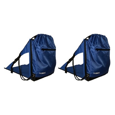 Ostrich Pakseat Padded Folding Stadium Seat Backpack String Bag, Blue ...