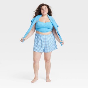 Women's Boxer Pajama Shorts - Colsie™ - 1 of 3