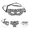 Unique Bargains Lace Half Face Party Mask Black 1 Pc - 3 of 4