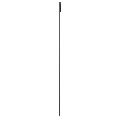 Black Frosted Glass and Aluminum Sliding Door 35.4" x 80.7"