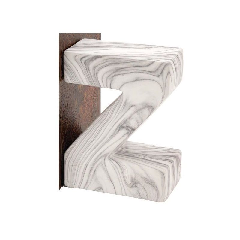 Set of 2 Contemporary Dolomite Bookends White - CosmoLiving by Cosmopolitan, 4 of 9