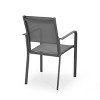 Sapphtopaz 2-Pieces Outdoor Dining Chairs Aluminum Outdoor Chair with Arms, Rope Seat for Poolside, Balcony, Lawn - 2 of 4