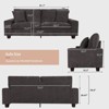 Modern Chenille Sofa – Stylish & Comfortable for Living Room - 3 of 4