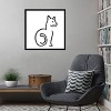 Amanti Art Kitteh II by Alicia Longley Wood Framed Wall Art Print - 4 of 4