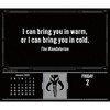 Star Wars Trends International 2026 Mandalorian Dayata Time 6.12"x5.37" Box Calendar - 4 of 4