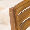 Stamford 5pc Acacia Wood Round Dining Set Teak: Weather-Resistant, 4 Chairs - Christopher Knight Home - 3 of 4