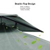 PURPLE LEAF Outdoor Cantilever Umbrella with Base Large Patio Umbrella Windproof Heavy Duty Hanging Offset Umbrella for Garden Outdoor Pool - 2 of 4