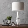 nuLOOM Dayton 30" Glass Marbleized Table Lamp Lighting - Off White 30" H x 16" W x 16" D - 4 of 4