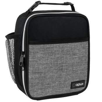 MIER Expandable Lunch Bag Insulated Lunch Box for Men Boys, Navy Grey