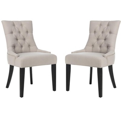 Abby 19" H Tufted Dining Chair With Nail Head Trim (Set of 2) - MCR4701 - Safavieh Couture