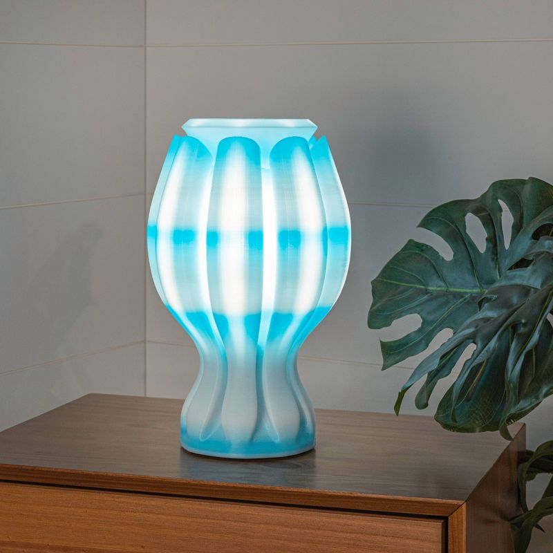 13" Flower Tropical Coastal Plant-Based PLA 3D Printed Dimmable LED Table Lamp - JONATHAN Y, 6 of 8