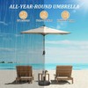 PAGED Rectangle Patio Umbrella Modern Market Umbrella with Lift, Tilt, Crank for Garden and Poolside, Umbrella Base Not Included - 3 of 4