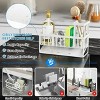 LunaLulinlk Sink Caddy,Kitchen Sponge Holder,Waterproof and Rustproof White Kitchen Accessory - 3 of 4
