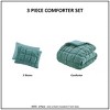 NicBex 2 PCS Velvet Comforter Set with 3D Puff Stitching,Quilt Set with Midweight Down Alternative Comforter&Sham,Machine Washable - 3 of 4