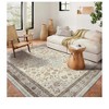 Vintage Floral Medallion Area Rug - Traditional Oriental Style Floor Carpet for Living Room & Bedroom - 2 of 3