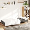 vidaXL 2-Seater Sofa Bed Dark Gray Velvet - 3 of 4