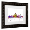 Trademark Fine Art Michael Tompsett Dallas Texas Skyline Matted Framed Art - 3 of 4