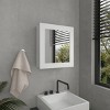 GlasFlength Decorative Wall Mirrors Medicine Cabinet Accent Mirror Wall Mounted Mirror Storage Cabinet for Bathroom Wall, White, 18.6"*5.7"*20.5" - 2 of 4