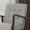 Marcola Mid Century Modern Upholstered Wood Framed Club Chair - Christopher Knight Home - 4 of 4
