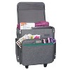 Everything Mary Collapsible Rolling Scrapbook & Featherweight Case, Heather - 4 of 4