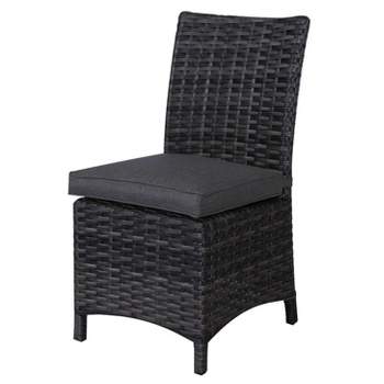 Bora Bora Patio 2pk Wicker Dining Chair Set - Gray - Teva Patio Furniture