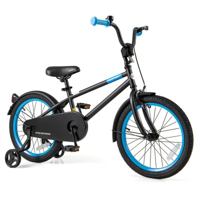 Infans 18" Kids Bike w/Adjustable Saddle Handlebar Removable Training Wheels Handbrake