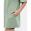 EXLURA Women's Summer Short Sleeve T Shirt Dress Casual Crewneck Resort Wear Tops - 4 of 4