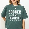 Simply Sage Market Soccer Is My Favorite Season Garment Dyed Tee - 2 of 4
