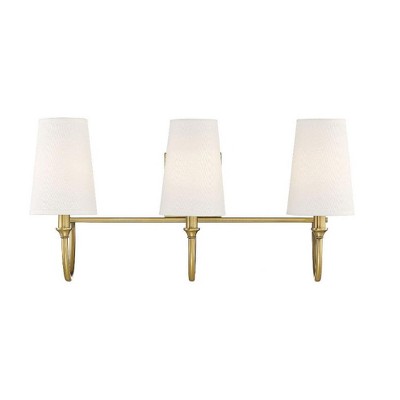 Savoy House Cameron 3 - Light Vanity in  Warm Brass