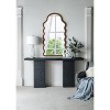 Vynxaria 30"x55" Arched Full-Length Wall Mirror - Elegant Wood Frame Dressing Mirror - 4 of 4