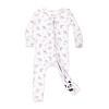 Bellabu Bear Baby Unicorn Bamboo Convertible Footie - 2 of 4