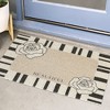 Unique Bargains Geometric Pattern Modern Outdoor Resist Dirt Non-Slip Washable Durable Thin Entrance Rugs - 2 of 4