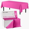 Crown Display Cut to Size Disposable Plastic Tablecloth Roll  With Cutter -54" X 100' - 2 of 4