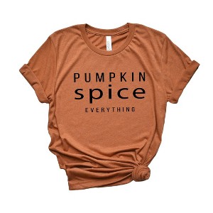 Simply Sage Market Women's Pumpkin Spice Everything Short Sleeve Graphic Tee - 1 of 4