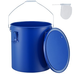 VEVOR Fryer Grease Bucket, 6 Gal Oil Disposal Caddy Carbon Steel Fryer Oil Bucket with Rust-Proof Coating, Oil Transport Container, Blue - 1 of 4