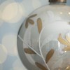 NAYSAYE Party Decoration and Accessories Glass Christmas Ball Ornament Set for Holiday Celebration, White, 4.7"*4.7"*0.11" - 4 of 4