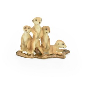 Collectible Wildlife Gifts | Meerkats, Toy, Mongoose, Family,  Realistic Rubber Figure, Model, Animal, Hand Painted Figurines,   2.5"   CH062 BB79 - 1 of 4