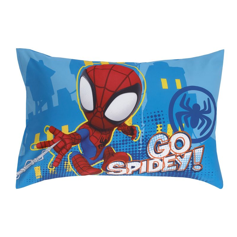 Marvel Spidey and his Amazing Friends Spidey Team Red, White, and Blue 4 Piece Toddler Bed Set, 5 of 7