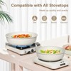 YASHE 13-Piece Nonstick Granite Cookware Set with Detachable Handles – PFAS & PFOA-Free, Easy to Clean, Eco-Friendly Kitchen & RV Pots and Pans - 4 of 4