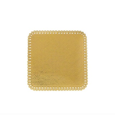 Novacart Mini-Square Apollo Gold Cake Board Doily 4-5/16" x 4-5/16" (Case of 300)