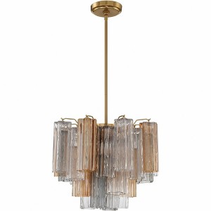 Crystorama Lighting Addis 4 - Light Chandelier in  Aged Brass - 1 of 4