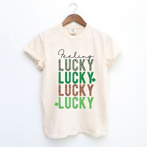 Simply Sage Market Women's Feeling Lucky X 4 Short Sleeve Garment Dyed Tee - 1 of 4