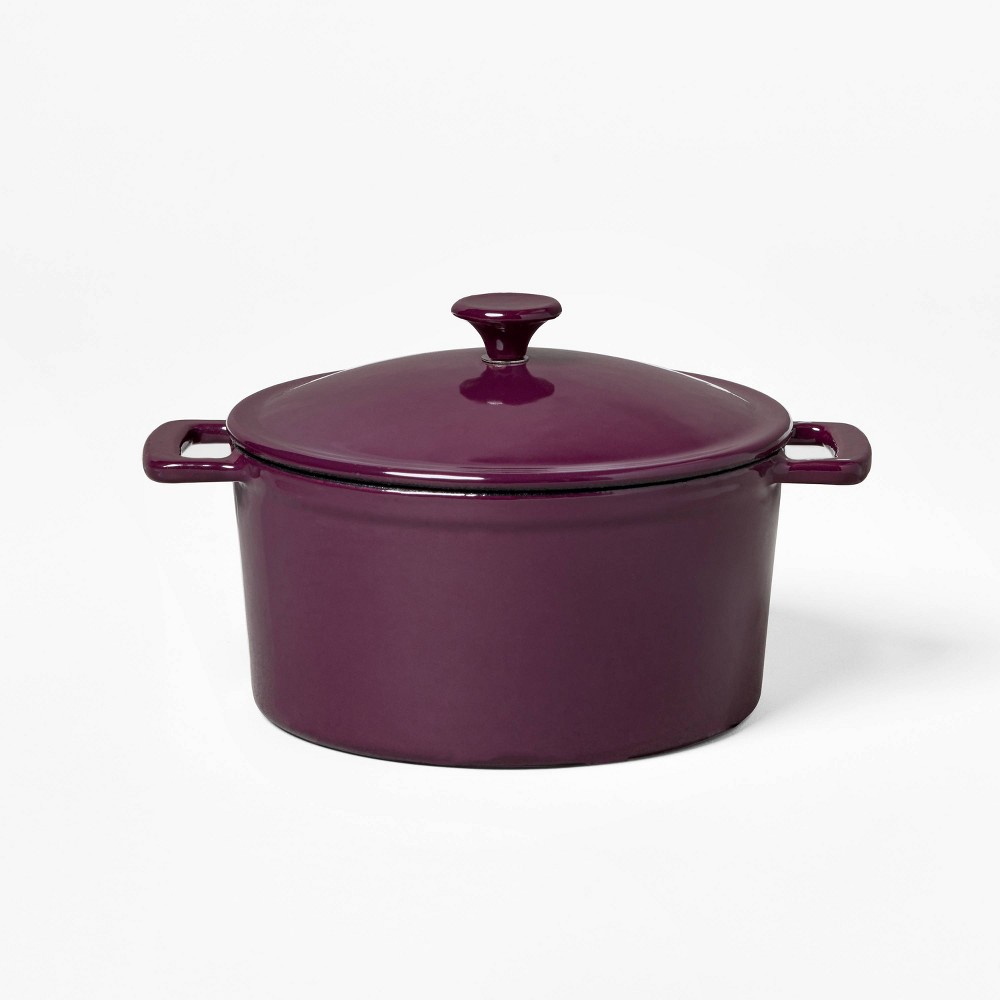 0.5qt Mini Dutch Oven Dark Purple - Figmint™