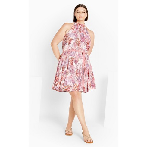 Women's Plus Size Blushing Beauty Dress - blush | CITY CHIC - image 1 of 4