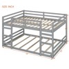 Lycvki Solid Wood Bunk Bed with Ladder - 3 of 4