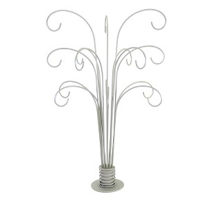 20.5 Inch Fountain Tree Ornament Stand Heavy Base 15 Hooks Decorative Holiday Scene Props - 1 of 3