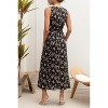 August Sky Women's Floral Front Button Up Midi Dress - 2 of 4