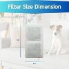 24 Packs Nispira Replacement Large Water Filter Compatible With Whisker City Automatic Pet Fountain For Cat Dog Size 5"L x 2.5"W - 2 of 4