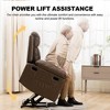 COMHOMA Electric Recliner for Elderly, Faux Leather Sofa, Dual Motor Power Lift Recliner Chair with Massage Heat, USB Ports, Side Pockets - 2 of 4