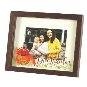 Dicksons Give Thanks Turkey Easel Display Brown 11 x 9 MDF And Glass Framed Shadowbox Wall Art With Hanger - 1 of 2